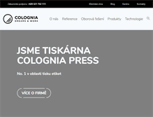 Tablet Screenshot of cologniapress.com